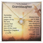 To My Dearest Granddaughter | Love Knot Necklace | Someday when the pages of my life end, I know that you will be one of the most beautiful Chapters.
