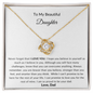 To My Daughter from Dad | Love Knot Necklace