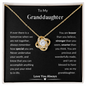 To My Granddaughter | Love Knot Necklace