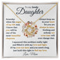 To My Daughter from Mom | Love Knot Necklace | Someday when the pages of my life end...