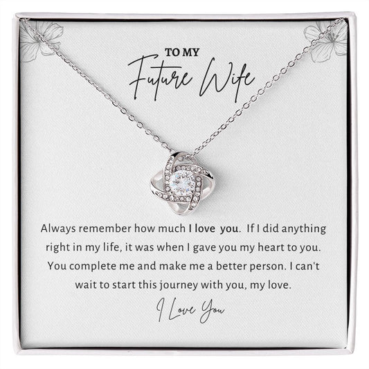 To My Future Wife | Love Knot Necklace
