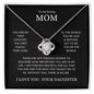 To Mom from Your Daughter | Love Knot Necklace