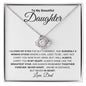 To My Beautiful Daughter from Dad | Love Knot Necklace