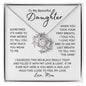 To My Beautiful Daughter from Mom| Love Knot Necklace