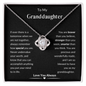 To My Granddaughter | Love Knot Necklace