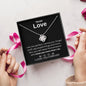 To My Love | Love Knot Necklace | I am not perfect...