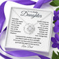 To My Lovely Daughter from Dad | Love Knot Necklace | Someday when the pages of my life end, I know that you will be one of the most beautiful chapters.