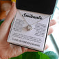 To My Soulmate | Love Knot Necklace | I may not be your first date..