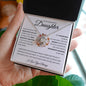 To My Beautiful Daughter | Love Knot Necklace - I Love You Always