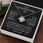 To My Daughter from Dad | Love Knot Necklace | Never Forget that I Love You