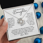 To My Beautiful Daughter from Mom| Love Knot Necklace