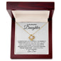 To My Beautiful Daughter from Dad | Love Knot Necklace