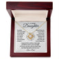 To My Lovely Daughter from Dad | Love Knot Necklace | Someday when the pages of my life end, I know that you will be one of the most beautiful chapters.