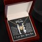 To My Mom | I know it's difficult for a Woman to raise a Man | Love Knot Necklace