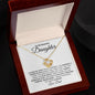 To My Beautiful Daughter from Dad | Love Knot Necklace