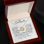 To My Soulmate | Love Knot Necklace | The day I met you, I found my missing piece.