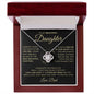 To My Beautiful Daughter | Love Knot Necklace