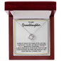 To My Granddaughter Love Knot Necklace