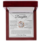 To My Beautiful Daughter | Love Knot Necklace - I Love You Always