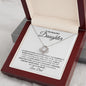 To My Beautiful Daughter from Dad | Love Knot Necklace