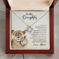 To My Daughter from Mom | Love Knot Necklace