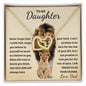 To My Daughter from Dad | Interlocking Hearts Necklace | Never forget that I love you.