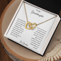 To My Granddaughter from Grandma | Interlocking Hearts Necklace