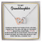 To My Granddaughter | Interlocking Hearts Necklace