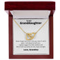 To My Granddaughter from Grandma | Interlocking Hearts Necklace
