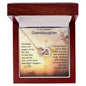 To My Dearest Granddaughter | Interlocking Hearts Necklace | Someday when the pages of my life end..