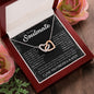 To My Soulmate | Interlocking Hearts Necklace | I may not be your first date...