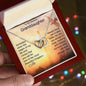 To My Dearest Granddaughter | Interlocking Hearts Necklace | Someday when the pages of my life end..