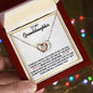 To My Granddaughter | Interlocking Hearts Necklace