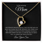 To My Mom from Your Son | Forever Love Necklace | I am forever grateful.