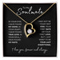 To My Soulmate | Forever Love Necklace | In your eyes, I have found my home. In your heart, I have found true love.