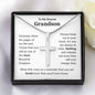 To My Grandson |  Stainless Steel Cross Necklace | Someday when the pages of my life end, I know you will be one of the most Beautiful Chapters.
