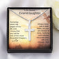 To My Dearest Granddaughter | Stainless Steel Cross Necklace | Someday when the pages of my life end..