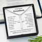 To My Grandson |  Stainless Steel Cross Necklace | Someday when the pages of my life end, I know you will be one of the most Beautiful Chapters.