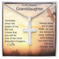 To My Dearest Granddaughter | Stainless Steel Cross Necklace | Someday when the pages of my life end..