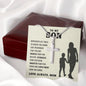 To My Son Love Mom | You Are Braver Than You Believe | Stainless Steel Cross Necklace