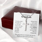 To My Grandson |  Stainless Steel Cross Necklace | Someday when the pages of my life end, I know you will be one of the most Beautiful Chapters.