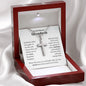 To My Grandson |  Stainless Steel Cross Necklace | Someday when the pages of my life end, I know you will be one of the most Beautiful Chapters.