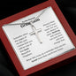 To My Grandson |  Stainless Steel Cross Necklace | Someday when the pages of my life end, I know you will be one of the most Beautiful Chapters.