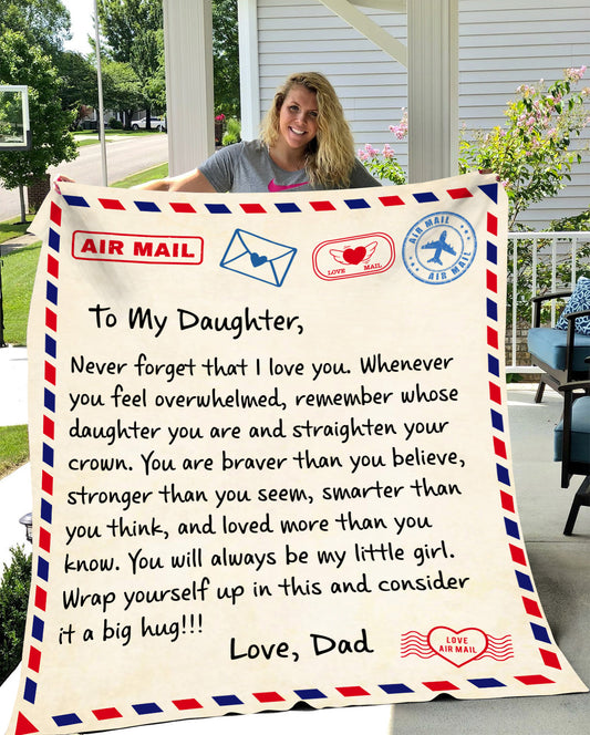 To My Daughter from Dad Blanket
