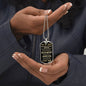 To My Son from Dad | Dog Tag Military Necklace