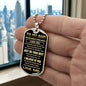 To My Son from Dad | Dog Tag Military Necklace