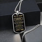 To My Son from Dad | Dog Tag | Never Forget How Much I Love You