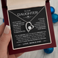 To Our Daughter Forever Love Necklace From Mom & Dad