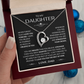 To My Daughter Forever Love Necklace From Dad – Meaningful Daughter Gift