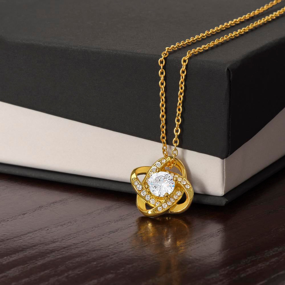 Personalized Granddaughter Love Knot Necklace From Grandma Grandpa Gigi Nana or Papa